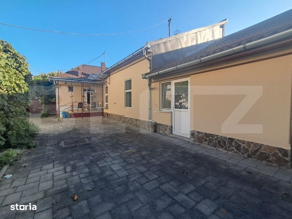 Casa si cladire fosta brutarie cu garaj, teren 403 mp Zona Dacia