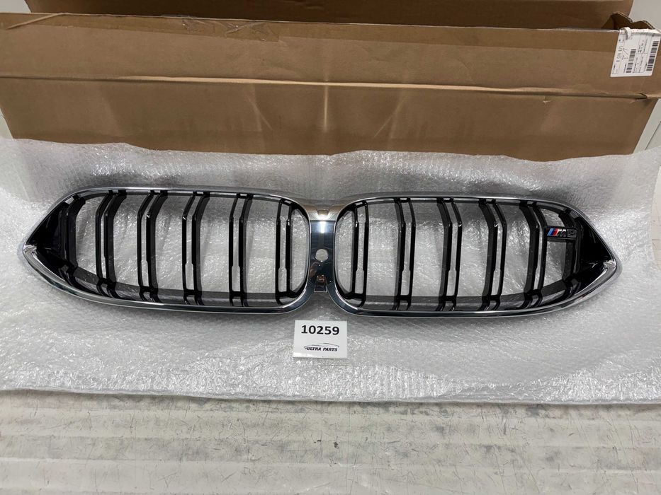 Нови Оригинални Бъбреци / Грил Хром За БМВ М8 Ф91 Ф92 Ф93 8074875 BMW M8 F91 F92 F93