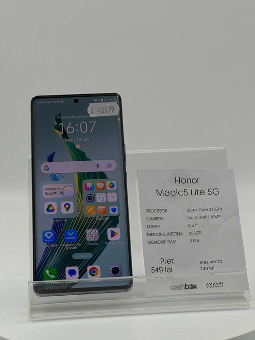 Honor Magic 5 Lite 5G 256GB 8GB RAM Garantie 24 Luni CashBox