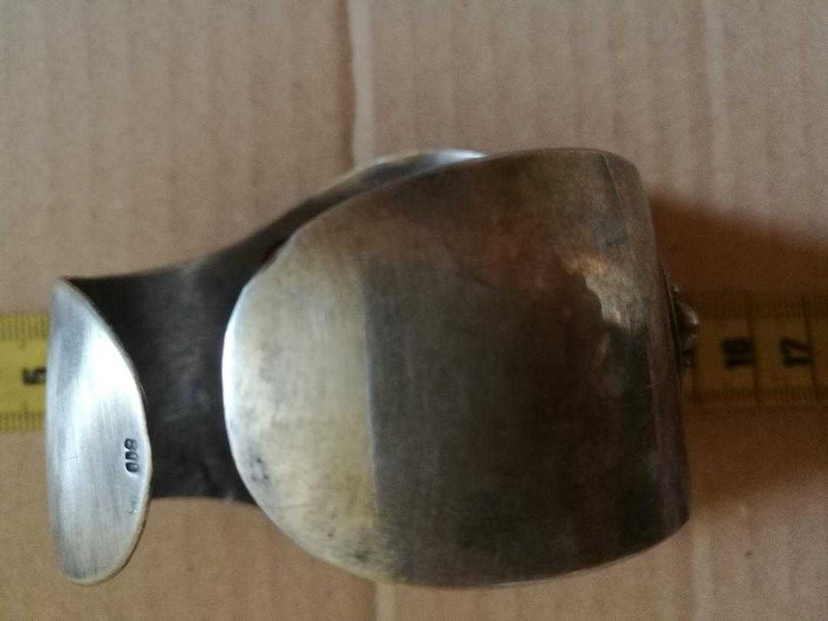 bratara masiva argint cu carneol