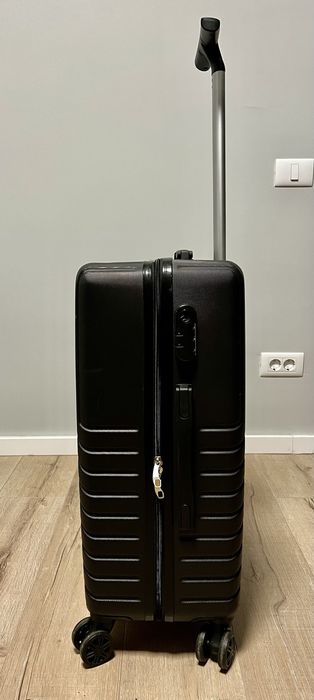 Valiza de Cabina Troler Negru Rigida