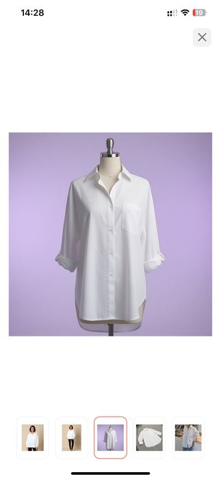 Рубашка белый и красный