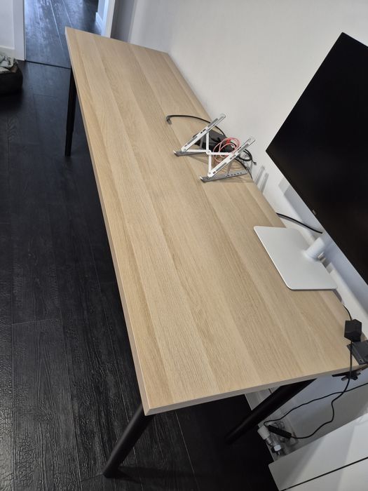 Плот IKEA Lagkapten 200/60см с 5 крака Olov и кабелен канал Signum