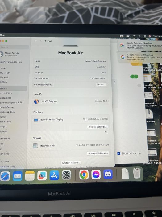 Latop Apple MacBookAir 13 inch