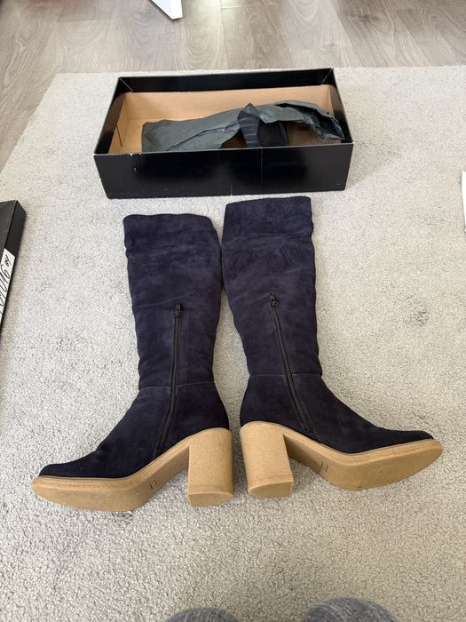 Ботуши чизми естествен велур