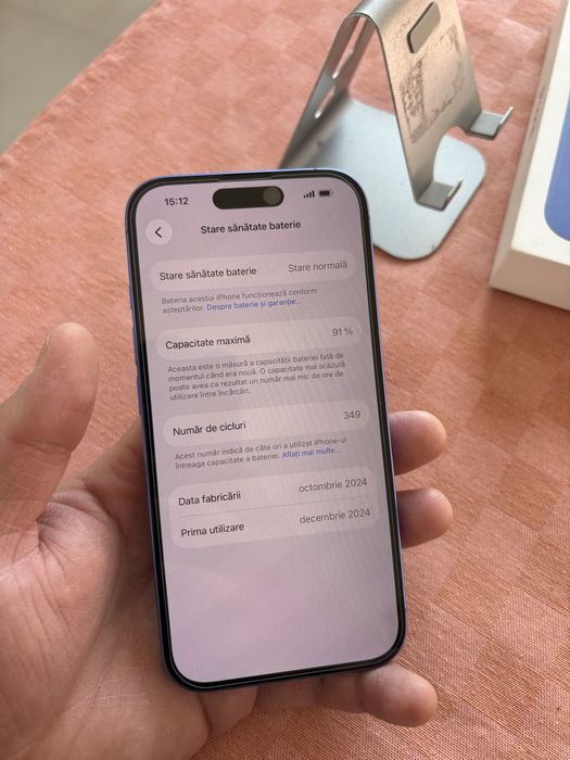 Vand iPhone 16 UltraMarine ca nou!