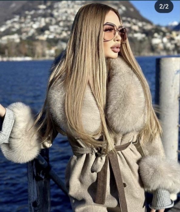 Палто от Алпака и лисица