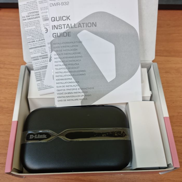 WI-Fi преносим рутер D-Link DWR-932 4G   бисквитка sim card отключен