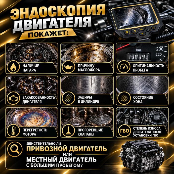 Автоэксперт Автоподбор Эндоскопия двигателя