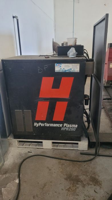 masina debitat cu plasma masa 6 metrii sursa hypertherm 260 amperi