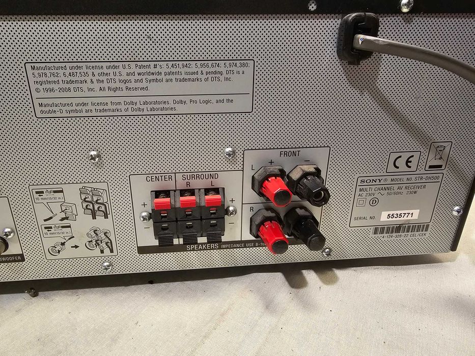 Sony str-dh500 cu hdmi 8-16ohm 230W consum reciver