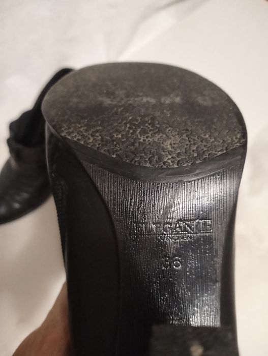 Кожаные женские туфли 37-38 размер