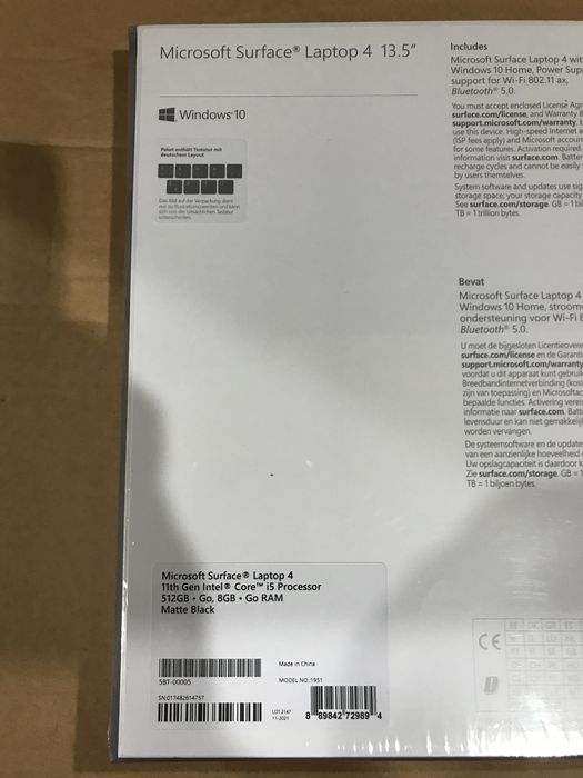 Microsoft Surface Laptop 4 13.5-Inch.512 GB.Nou Sigilat !!