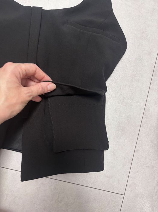Zara Нов черен дамски топ-елек с цип S