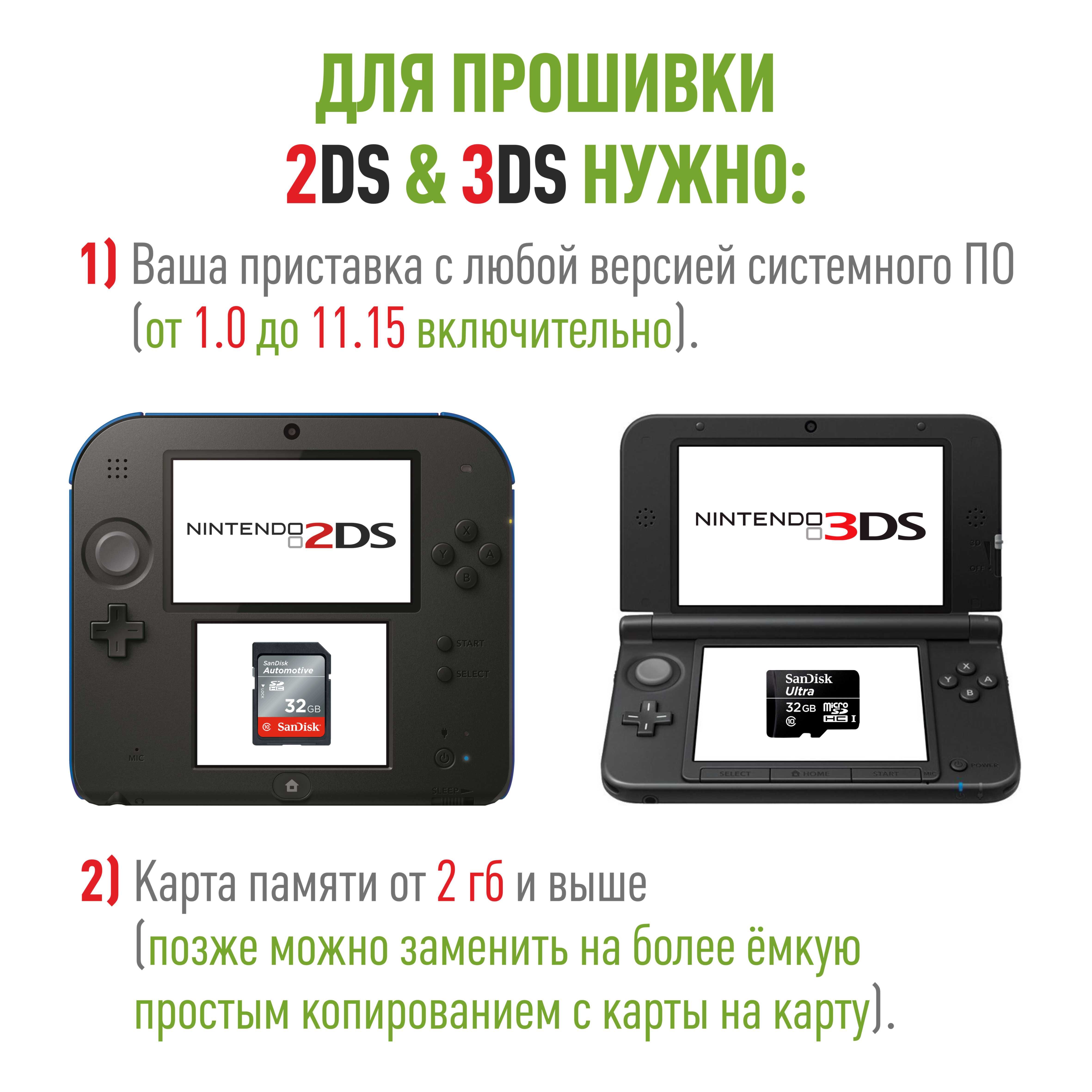 Прошивка Nintendo 2DS и 3DS: 8 000 тг. - Приставки Астана на Olx