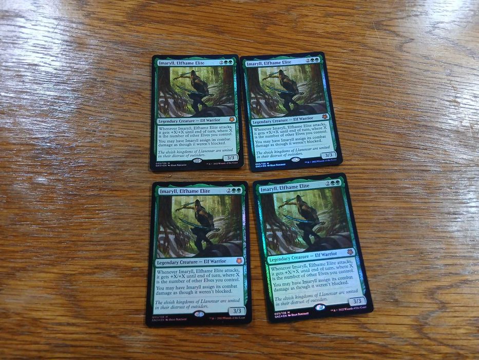 set 4 carti joc Imaryll, Elfhame Elite (GN3) pt Magic The Gathering