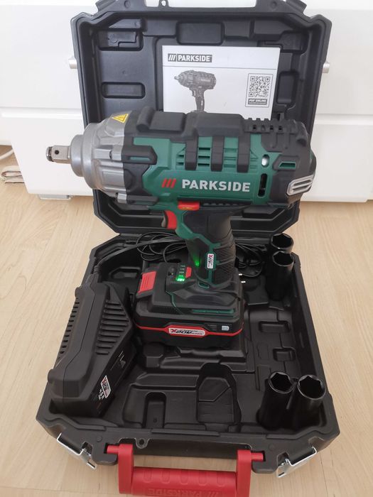 НОВ Немски Акумулаторен Гайковерт Parkside 400 Nm 20V Германия