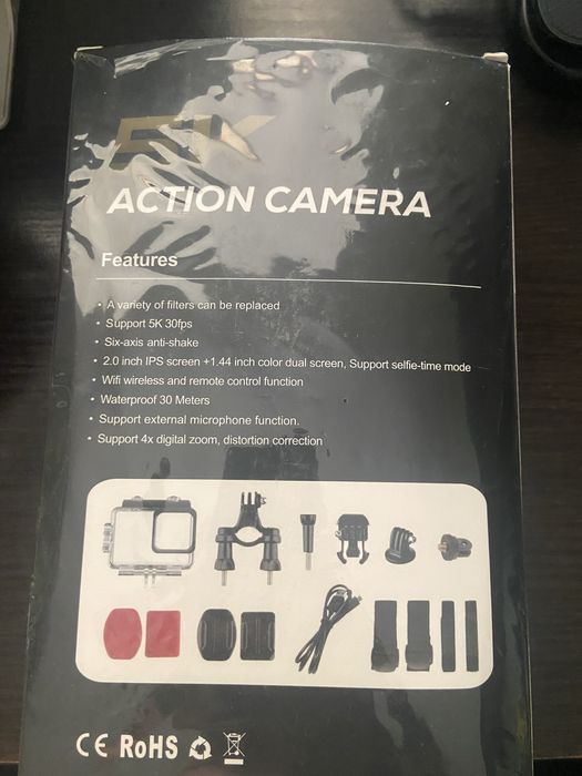 Продам Экшн камера 5к новая