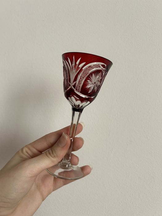 Set 30 de pahare Cristal Rubin Vintage