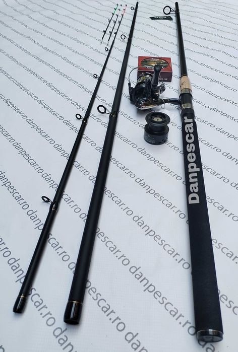 SET FEEDER Lanseta PROFL SPIRADO 3,90m+Mulineta FEEDER QFC4000 si fir