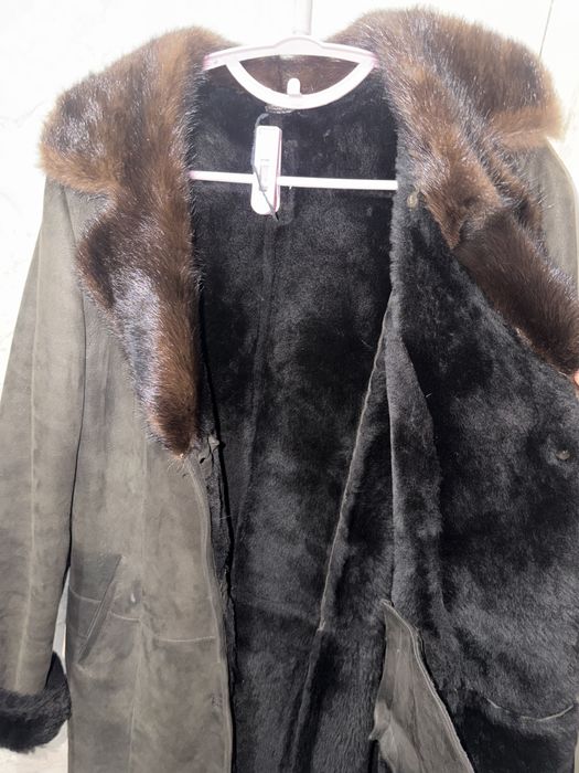 Дубленка коричневый