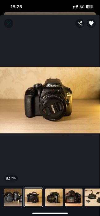 Canon 4000D в отличном состояний