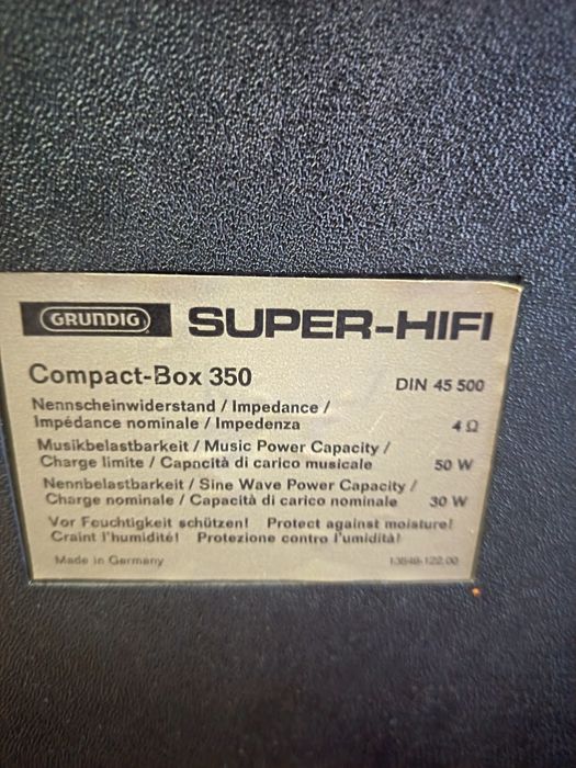 Boxe Grundig Hi-Fi Compact Box 350 a