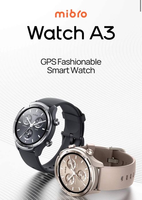 Смарт-часы Mibro Watch A3 1.39 IPS, GPS, Bluetooth 5.3, звонки, 2ATM