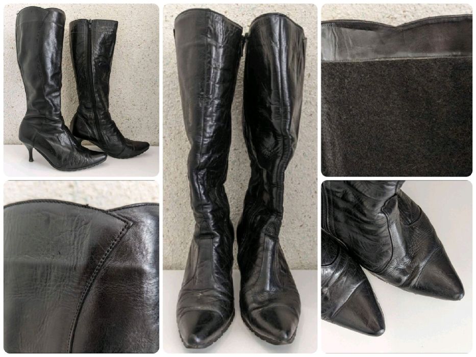 Дамски обувки, боти и ботуши от естествена кожа