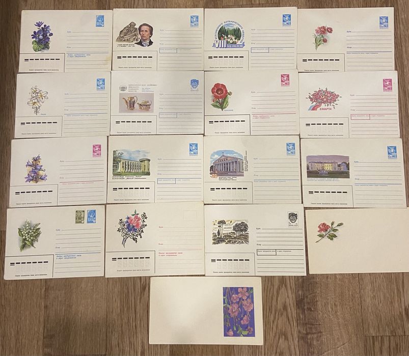 Продам почтовые конверты времен СССР.