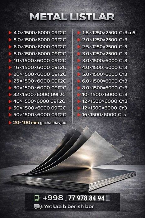 Лист холоднокатаная и горячекатаная  доступен во всех размерах есть