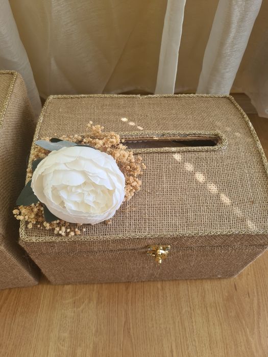 Кутии за пликове за сватба подаръци бохо стил малка кутия голяма кутия