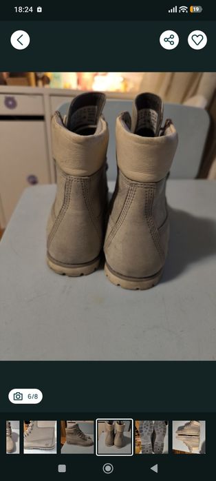 Ghete dama Timberland piele naturala 37,5