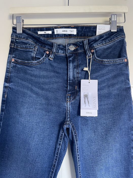 Blugi skinny cu talie medie Mango