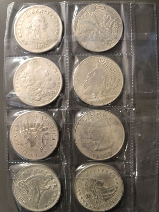 Монети 8 броя ...