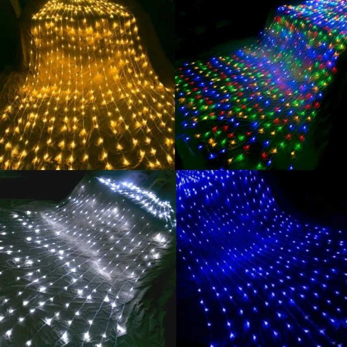 Instaltie perdea ploaie ninsoare 9x1m 6x1m 3x2m 3x3m 3x1m 4 nuante