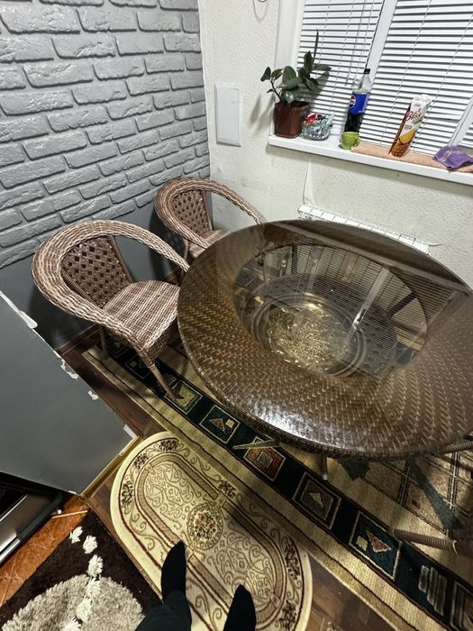 Ротанговая 6 6 стульчиков