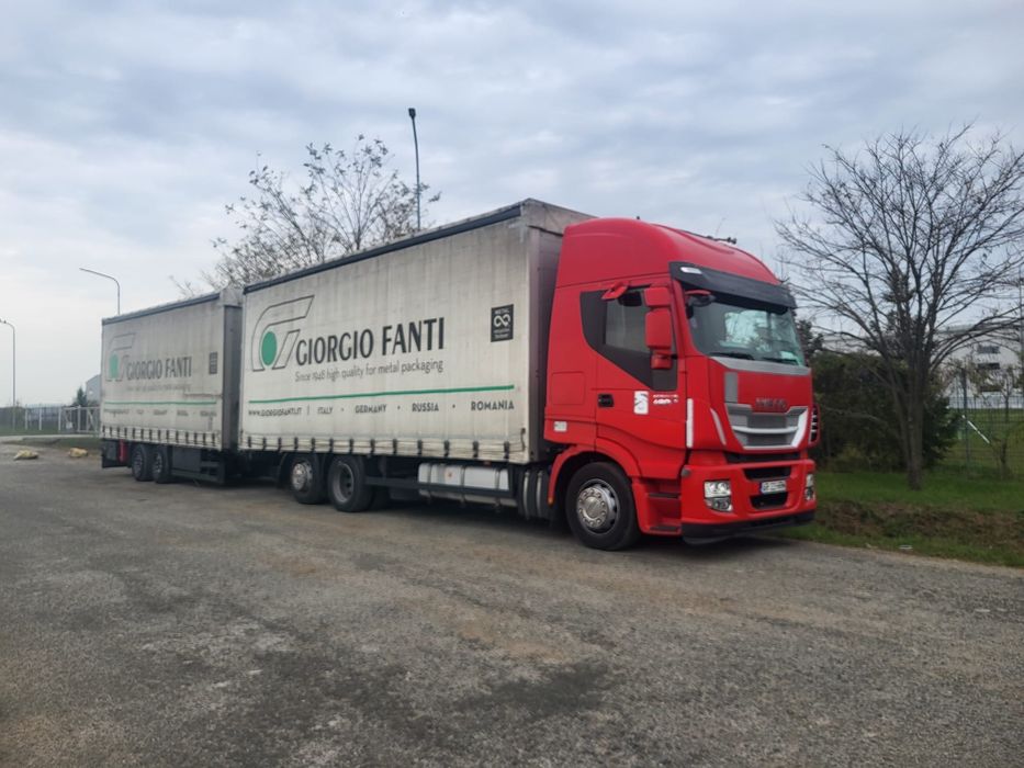 Vand camion /euro 6/Iveco 480/ tandem / cu remorca/ 2016