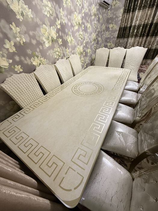 Stol stul komplekt sotiladi holati yengi + dastrxon nalichkalari bilan