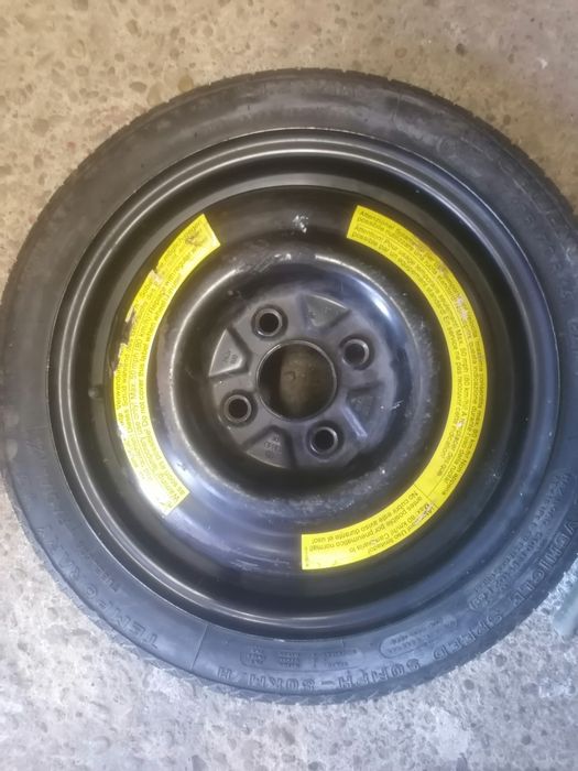 Резервна гума "патерица" за W, AUDI  14' 4/100.+ ключ за нея.