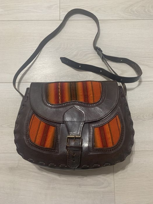 Geanta piele naturală Peru