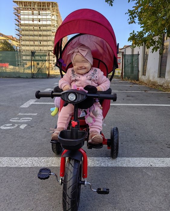 Tricicleta copii, ajustabila 6-48+ luni