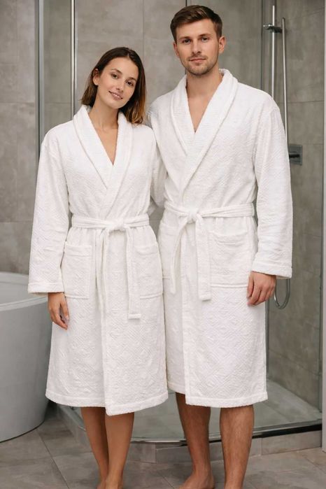 Белые , махровые халаты ОПТОМ, Турция