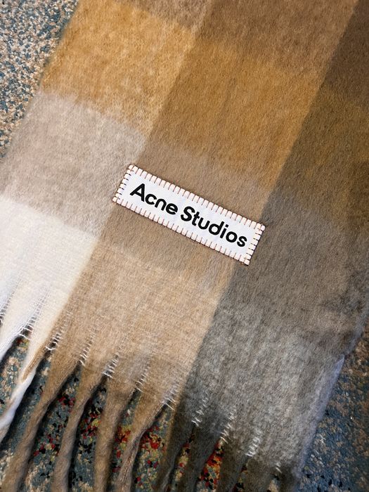 Fular Esarfa Acne Studios Mohair Checked Scarf – Alpaca & Mohair