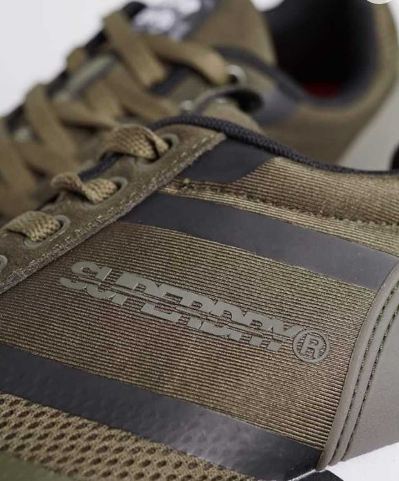 Adidasi/pantofi sport Fero Superdry de culoare VERDE KAKI