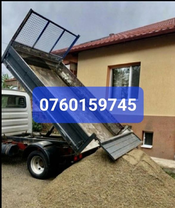 Transport Agregate | Nisip | Pietriș | Piatra Calcar | Moloz| Pământ