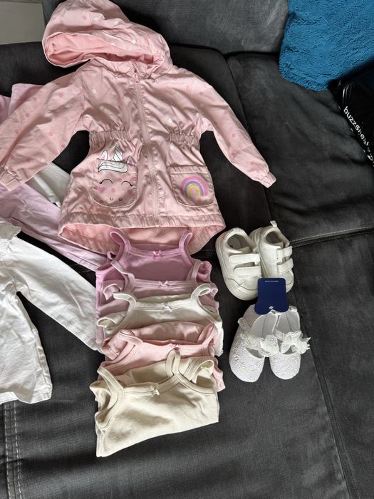 Лот дрешки и обувки за момиче размер 74