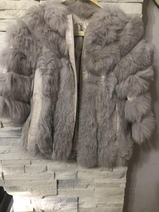 Дамско палто естествен косъм Намалено