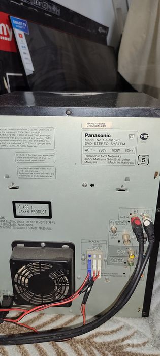 Panasonic  5500w  sentr bass 150hg gacha koʻtaradi