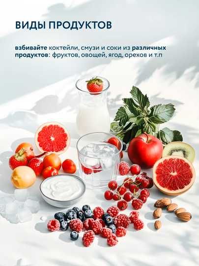 Мини-блендер и портативная соковыжималка 2-в-1.